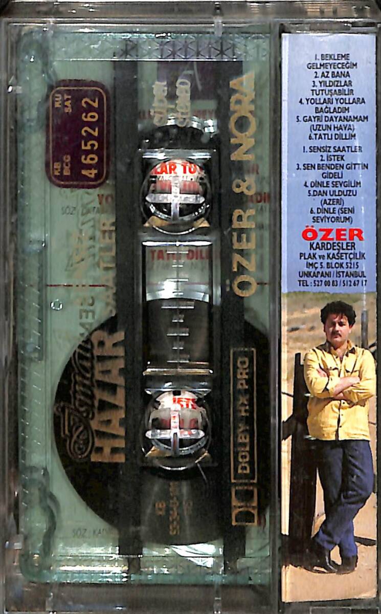 İsmail Hazar - Sensiz Saatler Orijinal Kaset (İkinci El) * Kırmızı Bandrol * KST31159 - 2