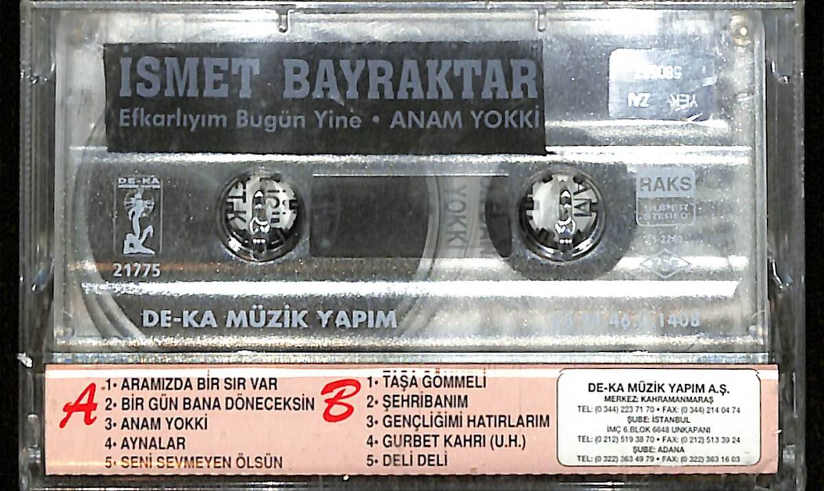 İsmet Bayraktar - Efkarlıyım Bugün Yine / Anam Yokki Kaset (Sıfır Kaset) KST29082 - 2