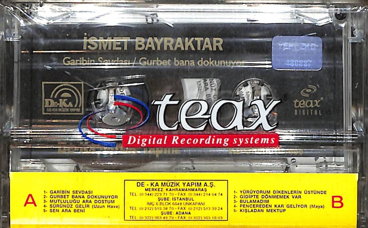 İsmet Bayraktar - Garibin Sevdası / Gurbet Bana Dokunuyor Kaset (Sıfır) KST28692 - 2