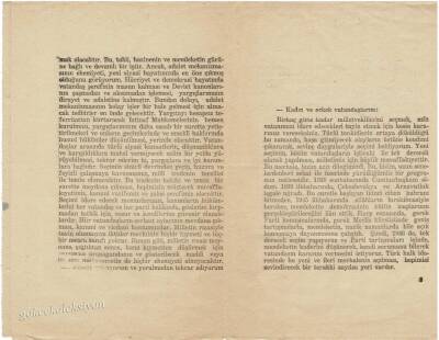 İsmet İnönü 1946 Yılı Seçim Beyannamesi EFM336 - 6