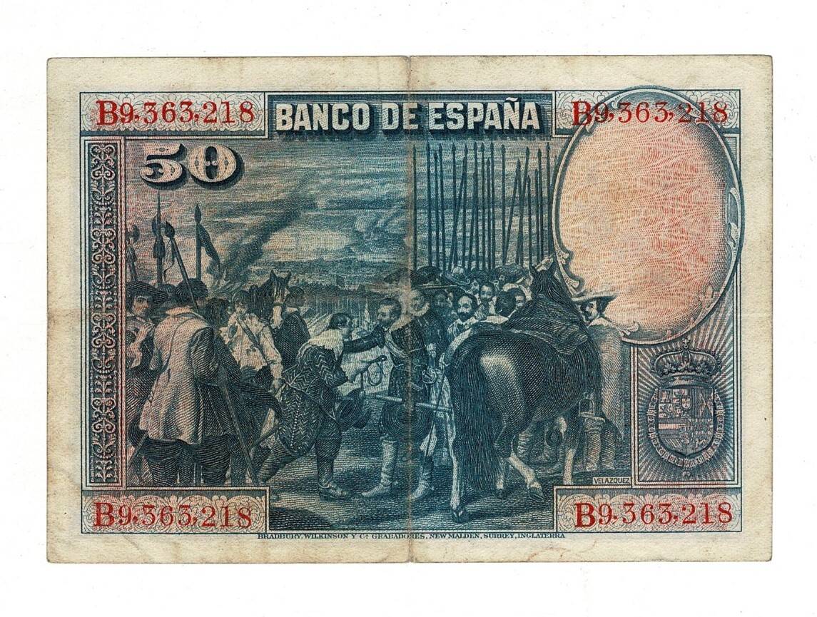 İspanya 50 Pesetas 1928 ÇT YKP8235 - 2