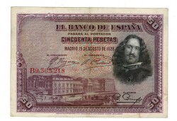 İspanya 50 Pesetas 1928 ÇT YKP8235 - 3