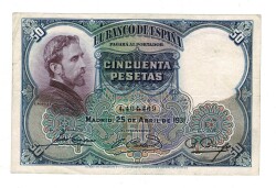 İspanya 50 Pesetas 1931 ÇÇT YKP8237 - 3