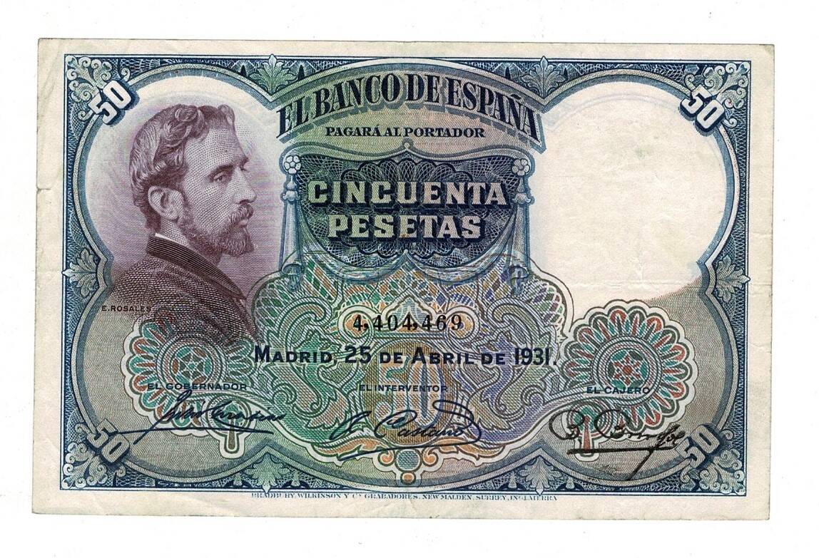 İspanya 50 Pesetas 1931 ÇÇT YKP8237 - 3