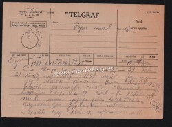 İspir Telgraf Belgesi 1946 EFM235 - 3