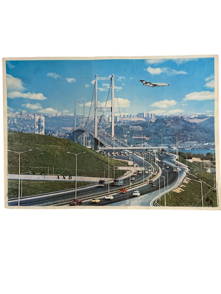 İstanbul Boğaz Köprüsü Kartpostalı (Ultra Dev Boy) KRT24058 - 1