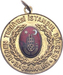 İstanbul Bölgesi Beden Terbiyesi Pirinç Mineli Madalya MVM2003 - 3