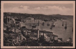 İstanbul Dolma Bahçe Sarayı Uzaktan Görünüş KRT6059 - Gökçekoleksiyon