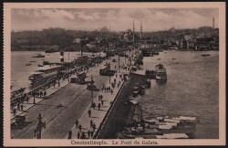 İstanbul Eski Galata Köprüsü KRT6230 - Gökçekoleksiyon