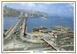 İstanbul Galata Köprüsü Kartpostal KRT19328 - Gökçekoleksiyon