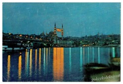 İstanbul Galata Köprüsü ve Yeni Cami KRT3965 - Gökçekoleksiyon