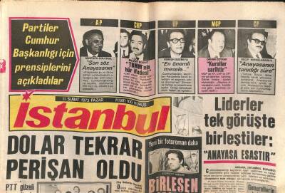 İstanbul Gazetesi 11 Şubat 1973 - Çankayada Sunayın Birkaç Valizi Kaldı - Dolar Tekrar Perişan Oldu GZ109809 - 1