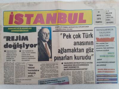 İstanbul Gazetesi - 14 Mayıs 1979 - Rejim Değişiyor GZ112352 - 1