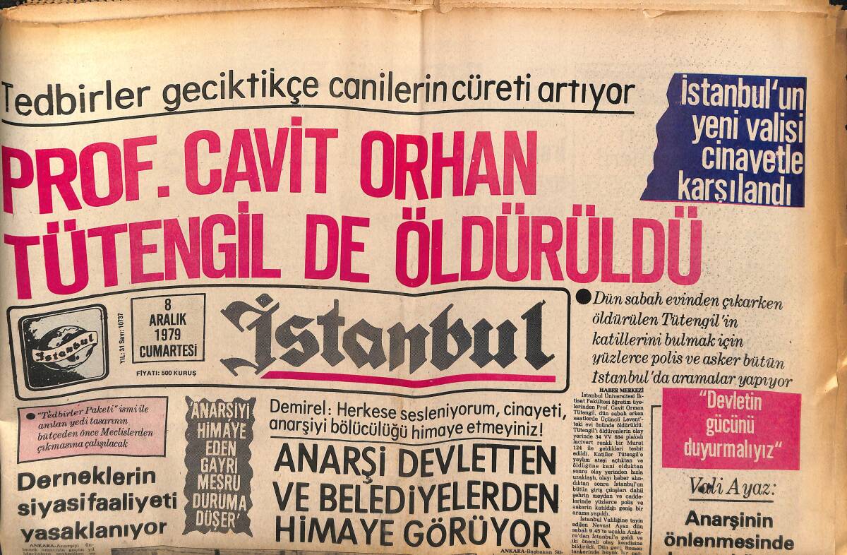 İstanbul Gazetesi 19 Ağustos 1979 - Yunanistan'da Türklere Ait Vakıf Mülkleri Dozerlerle Yıktırdı GZ148528 - 1