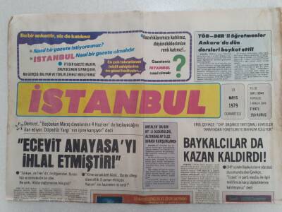 İstanbul Gazetesi - 19 Mayıs 1979 - Deniz Baykalcılar Kazan Kaldırdı GZ112347 - 1