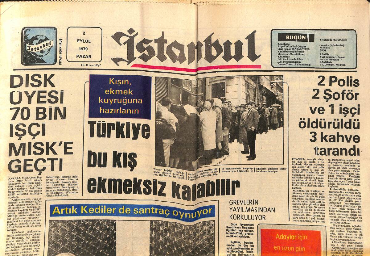 İstanbul Gazetesi 2 Eylül 1979 - Elvis Presley'in Hayatı Filme Çekiliyor - Humeyni Şah'ı Kovaladıktan Sonra Satranca İlgi Arttı GZ148534 - 1