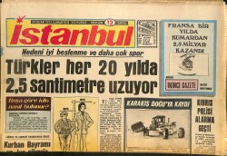 İstanbul Gazetesi 20 Ocak 1973 - Mehmet Tanesi Öğretmen Olmak İstiyor - Buldozerler Namaz Kılan Türklerin Üzerine Sürüldü GZ146365 - 1