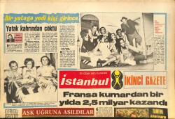 İstanbul Gazetesi 20 Ocak 1973 - Mehmet Tanesi Öğretmen Olmak İstiyor - Buldozerler Namaz Kılan Türklerin Üzerine Sürüldü GZ146365 - 2