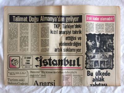 İstanbul Gazetesi 22 Şubat 1980 - Turizm Eski Bakanı Coşkun Tazminata Mahkum Oldu GZ73290 - 1
