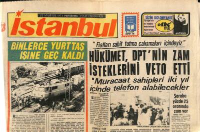 İstanbul Gazetesi 23 Ağustos 1973 - CHP Marksistleri Himaye İle Suçlandı GZ76440 - 1