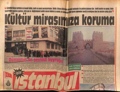 İstanbul Gazetesi 23 Mart 1989 - Kültür Mirasımıza Koruma GZ75573 - 1