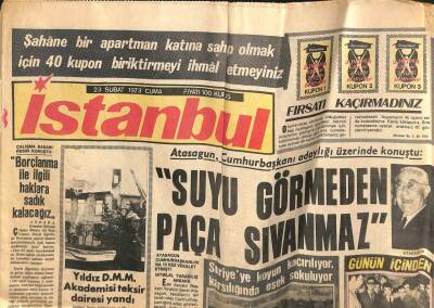 İstanbul Gazetesi 23 Şubat 1973 - İsrailin Düşürdüğü Libya Uçağında Ölüler 105 Oldu GZ109815 - 1