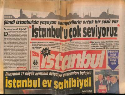 İstanbul Gazetesi 25 Mart 1989 - İstanbula 14 Kardeş GZ75568 - 1