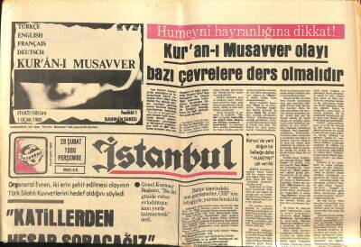 İstanbul Gazetesi 28 Şubat 1980 - Kemal Tahir Vakfı Kuruldu - 102 Bin Ton Tütün Satıldı GZ93198 - 1