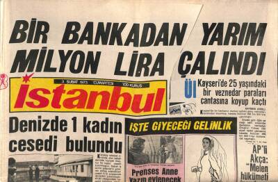 İstanbul Gazetesi 3 Şubat 1973 - Bulgaristandaki Türkler İçin Mecburi Kıyafet Düzeni Konuldu GZ109865 - 1