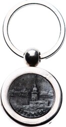 İstanbul Kız Kulesi Formunda Eski Anahtarlık AKS472 - 3