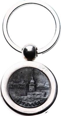 İstanbul Kız Kulesi Formunda Eski Anahtarlık AKS472 - 3