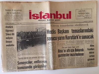 İstanbul Milliyetçi Bağımsız Gazete 13 Ocak 1974 - Petrol Krizinde Son Durum GZ11755 - 2