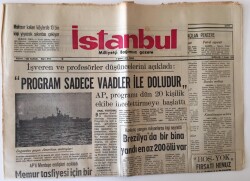 İstanbul Milliyetçi Bağımsız Gazete 3 Şubat 1974 - Yakında Başkent Gecekondu Şehri Halini Alacak GZ11768 - 1