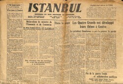 ISTANBUL Quotidien Du Soir Politique Et Litteraire 1955 - Ceylan veut entrer a INONU GZ109230 - 1