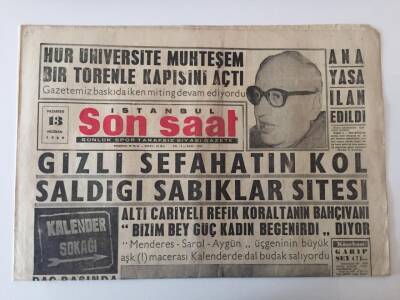 İstanbul Son Saat Gazetesi 13 Haziran 1960 - Anayasa İlan Edildi GZ26516 - 1