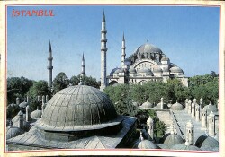 İstanbul Süleymaniye Camii Kartpostal KRT19330 - Gökçekoleksiyon