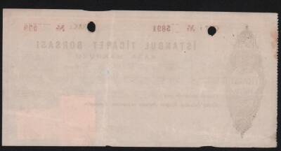 İstanbul Ticaret Borsası 1962 Yılı Kasa Makbuzu EFM430 - 2