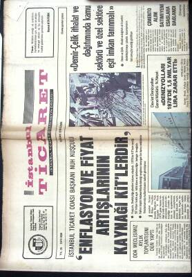İstanbul Ticaret Gazetesi 12 Ocak 1979 - Denizyolları 1978de 1.5 Milyar Lira Zarar Etti GZ122321 - 1
