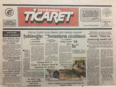 İstanbul Ticaret Gazetesi 13 Temmuz 1990 - Akbulut Türkiyenin Çözemeyeceği Mesele Yok GZ34260 - 1