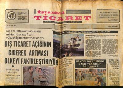 İstanbul Ticaret Gazetesi 14 Eylül 1979 - Dış Ticaret Açığının Giderek Artması Ülkeyi Fakirleştiriyor GZ122262 - 1