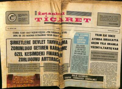İstanbul Ticaret Gazetesi 5 Ekim 1979 - Telefon Şebekesindeki Yetersizlik Ekonomik Hayatı Olumsuz Yönde Etkiliyor GZ122263 - 1