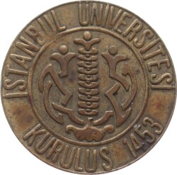 İstanbul Üniversitesi Ünyek Pirinç Jeton JTF716 - 1