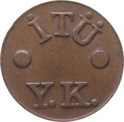 İstanbul Üniversitesi Y.K. Pirinç Jeton JTF715 - 1