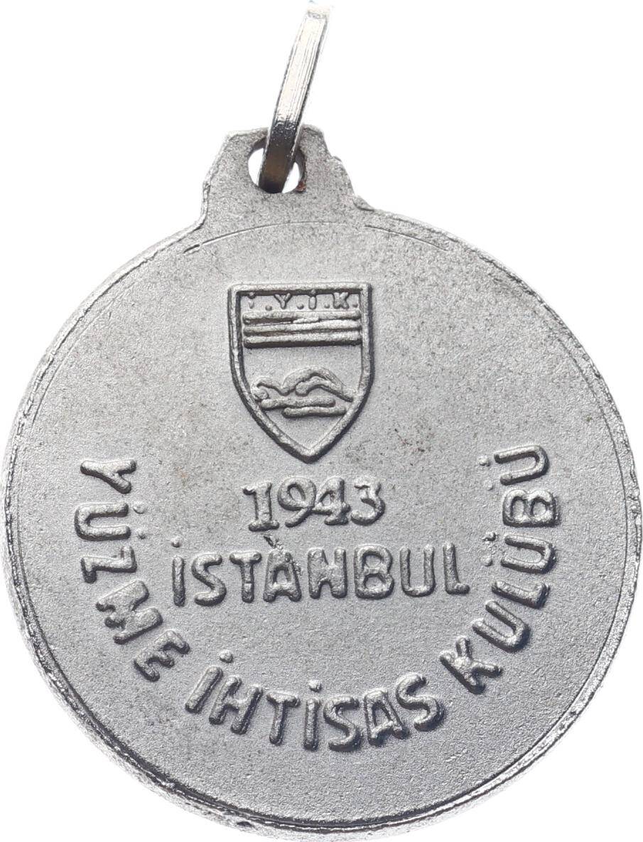  İstanbul Yüzme İhtisas Kulübü 1943 Yılı Nikel Madalya ÇİL MVM2098 - 2
