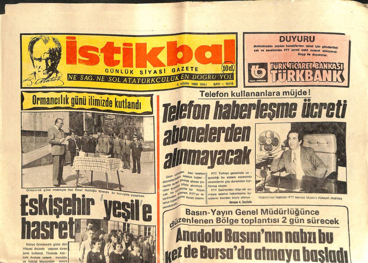 İstikbal Gazetesi 5 Nisan 1983 - Eskişehirspor Kazandı Ancak Düşündürdü GZ142486 - 1