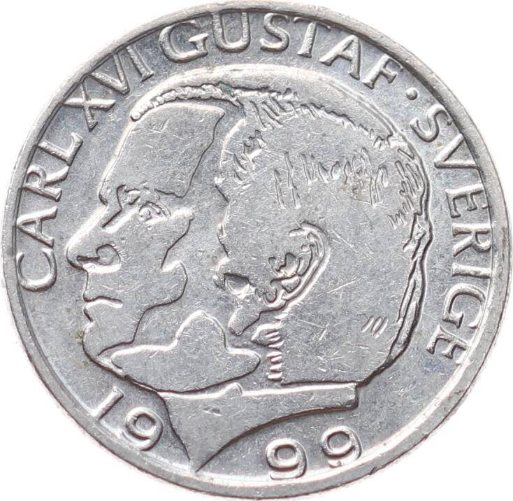 İsveç 1 Krona 1999 ÇÇT *Carl XVI Gustaf* YMP11017 - 2
