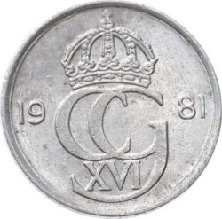 İsveç 10 Ore 1981 ÇT *Carl XVI Gustaf* YMP11007 - 2