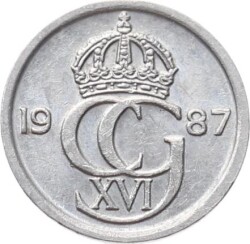 İsveç 10 Ore 1987 ÇÇT *Carl XVI Gustaf* YMP11010 - 2