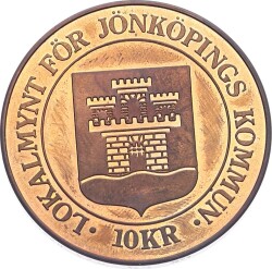 İsveç 1980 Yılı Jönköping Şehri Tunç Madalyon MVM2039 - Gökçekoleksiyon