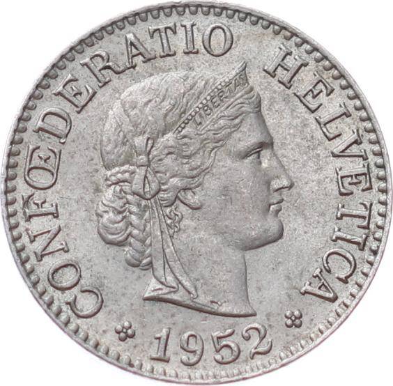 İsviçre 10 Rappen 1952 ÇÇT+ YMP10995 - 2